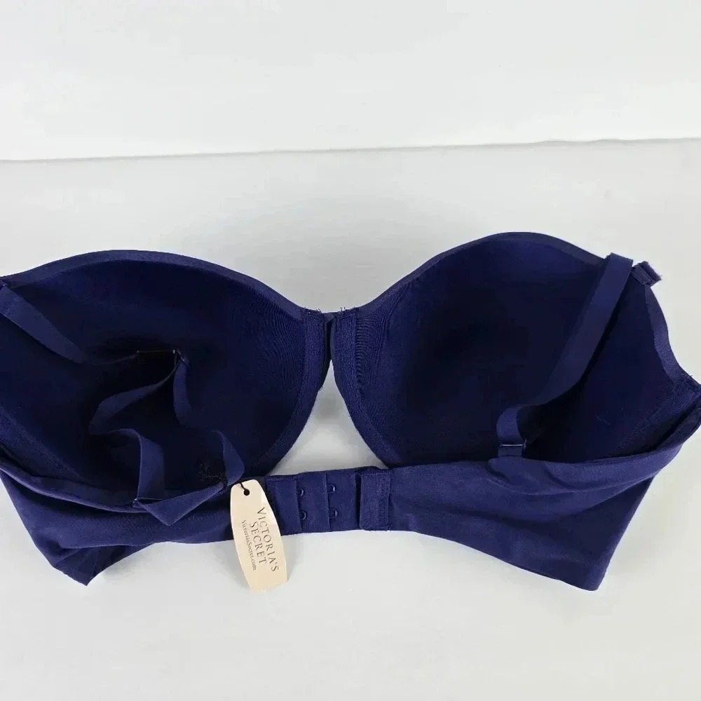 NWT Victoria's Secret Perfect Shape Bra in Navy Blue Size 36D - Picture 2 of 10